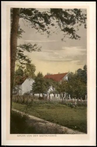 Ansichtskarte Weinböhla Partie an der Mistschänke 1927