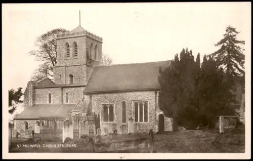 Postcard Saint Albans ST MICHAEL'S CHURCH ST. ALBANS England 1910