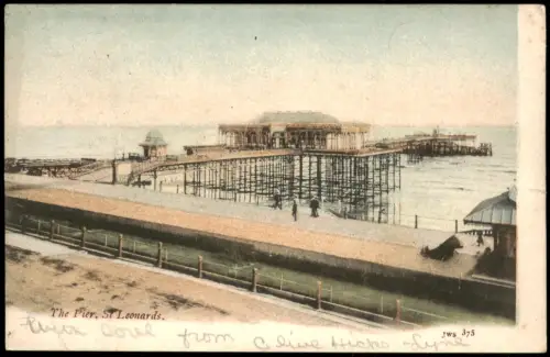Postcard St Leonards-on-Sea The Pier, St Leonards, England 1905