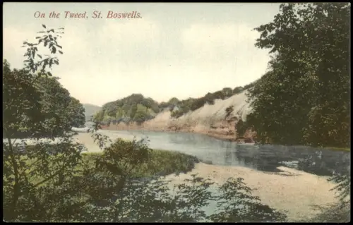 Postcard Schottland On the Tweed, St. Boswells, Scotland 1910