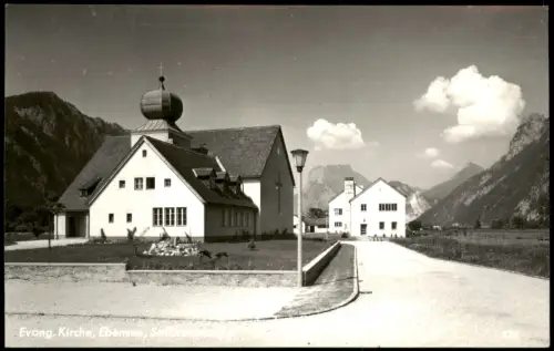 Ansichtskarte Ebensee Evang. Kirche, Ebensee am Traunsee 1960