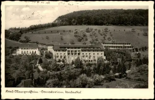 Ansichtskarte Bad Mergentheim Panorama-Ansicht Blick auf das Sanatorium 1938