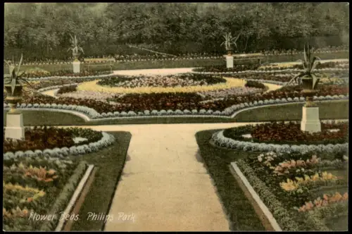 .Großbritannien BRITISH ISLES Great Britain Flower Beds Philips Park 1910