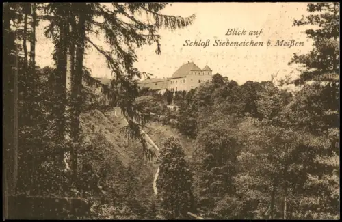 Ansichtskarte Meißen Schloß Siebeneichen 1908