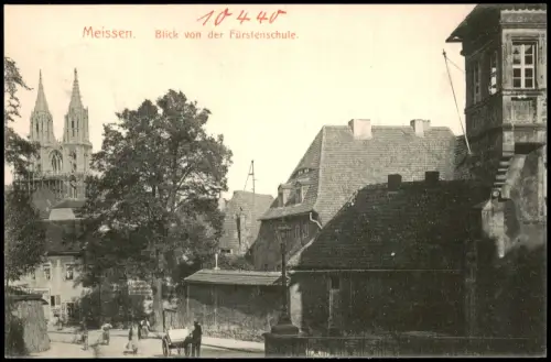 Ansichtskarte Meißen Blick von der Fürstenschule. 1908