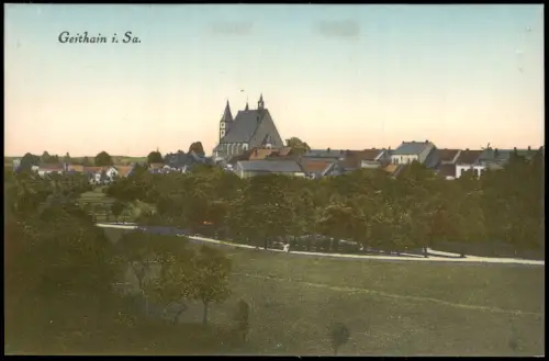 Ansichtskarte Geithain Stadtpartie 1911