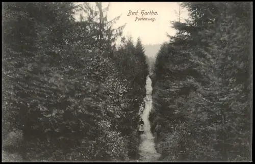Ansichtskarte Kurort Hartha-Tharandt Poetenweg 1909