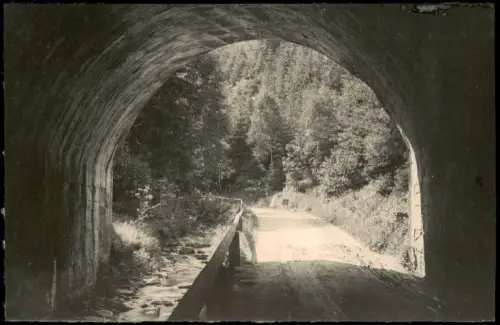 Ansichtskarte Edle Krone-Klingenberg (Sachsen) Tunnel im Weißeritztal 1909
