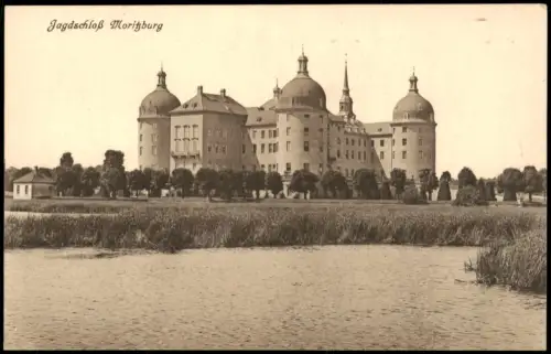 Ansichtskarte Moritzburg Kgl. Jagdschloss Seitenansicht 1909