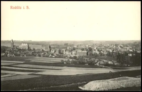 Ansichtskarte Rochlitz Fernblick - Totale 1909