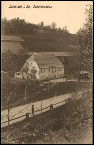 Ansichtskarte Liebstadt Partie am Schützenhaus 1920