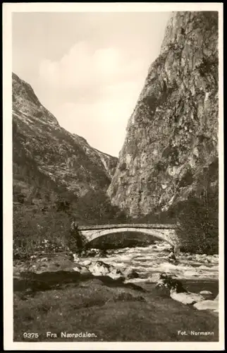 Norwegen Norge Norwegen Fra Nærødalen Norge Norway Bridge 1940