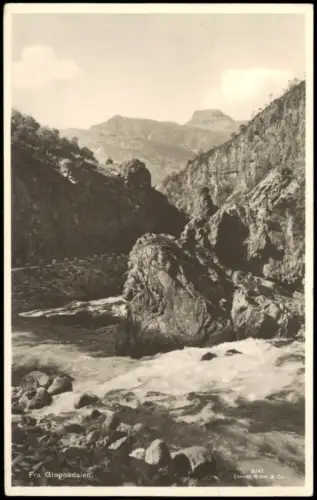 Norwegen Norge Norwegen Fra Gloppedalen Wasserlauf Norway Waterfall 1939