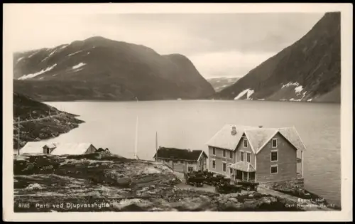 Norwegen Norge Norwegen Parti ved Djupvasshytta Fjord Norway 1920