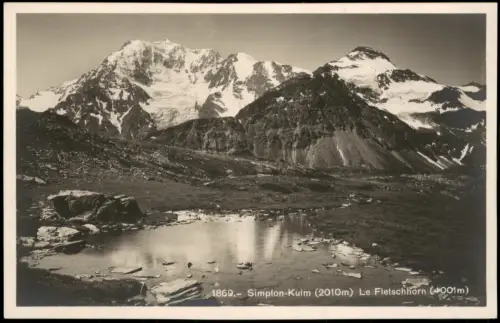 Simplon VS Simplon-Kulm Le Fletschhorn (Schweizer Alpen Berge) 1940