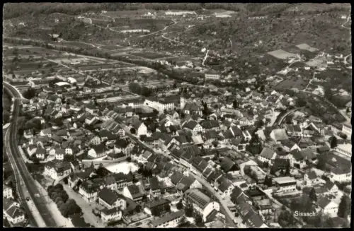 Ansichtskarte Sissach Luftaufnahme Flugaufnahme 1960