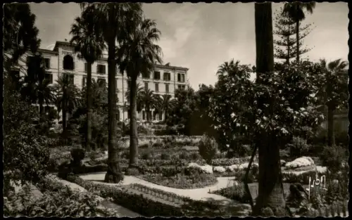 CPA Ajaccio Corse Le Grand Hôtel et Continental et son Parc 1950