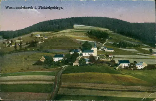 Ansichtskarte Warmensteinach Stadtpartie 1930