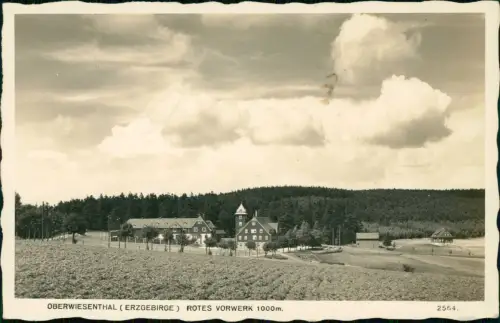 Ansichtskarte Oberwiesenthal Rotes Vorwerk - Erholungsheim 1938