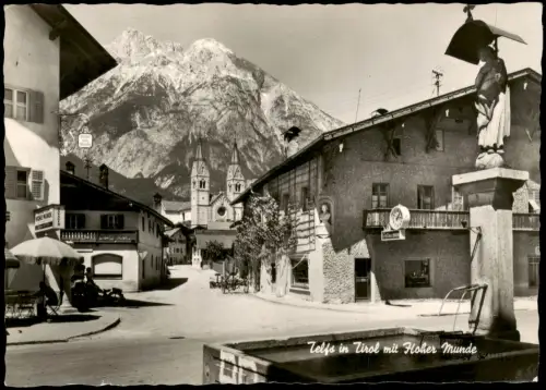 Ansichtskarte Telfs (Tirol) Blick auf die Pfarrkirche mit Hoher Munde 1962