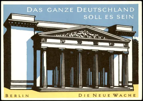 Ansichtskarte Berlin Die Neue Wache 1960