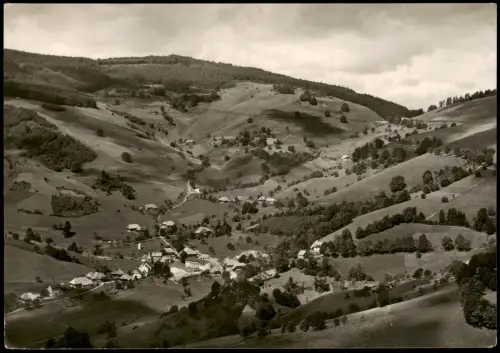 Wieden (Schwarzwald) Panorama-Ansicht von Wieden im Schwarzwald 1966