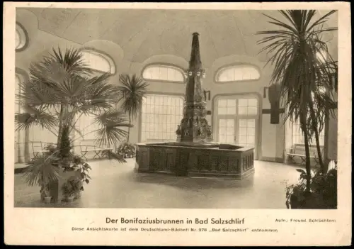 Ansichtskarte Bad Salzschlirf Bonifaziusbrunnen 1944
