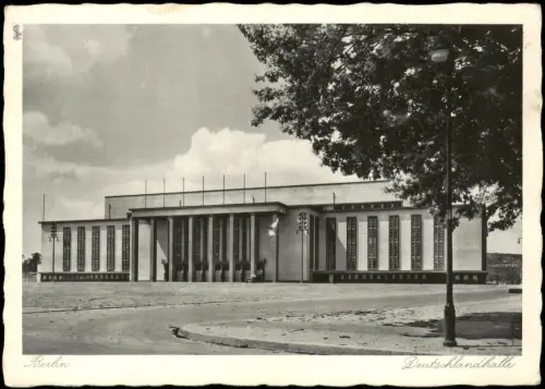 Ansichtskarte Charlottenburg-Berlin Deutschlandhalle 1936