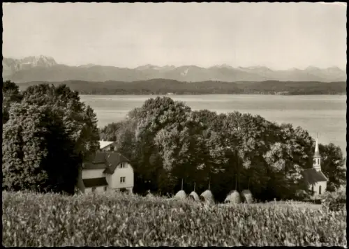Ansichtskarte Ambach-Münsing Waldemar Bonsels Haus und Kapelle 1970