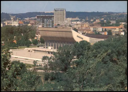Postcard Wilna Wilno Vilnius Palast der Sporte 1980