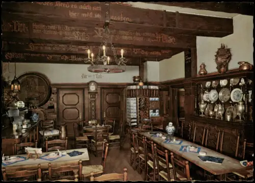 Münster (Westfalen) Innenansicht der Brauerei Pinkus Müller Altbierküche 1975