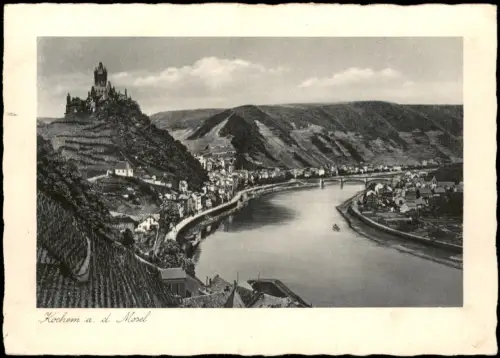 Ansichtskarte Cochem Kochem Panorama von Cochem mit Reichsburg und Mosel 1942