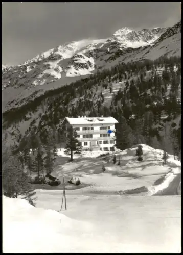Martell (Südtirol) Martello Alpengasthof Schönblick im Martelltal 1967