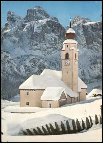 Kolfuschg-Kurfar Colfosco Corvara Pfarrkirche St. Vigilius 1968