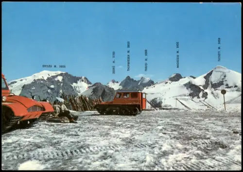 Bormio Worms im Veltlin | Buorm Ortlergruppe mit Livrio-Skifeldern 1970