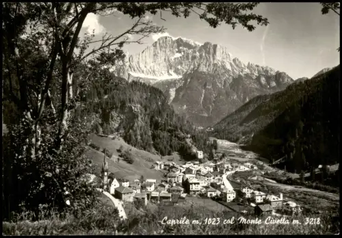 Cartolina Caprile Ortsansicht Caprile mit Monte Civetta 1940