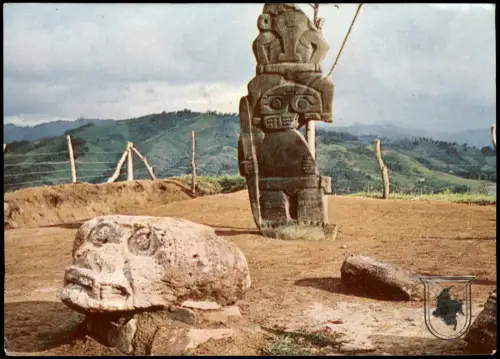 San Agustín Archäologischer Park San Agustín, Steinstatuen 1980