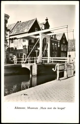 Postkaart Alkmaar Ortsansicht Alkmaar Museum Huis met de kogel 1950