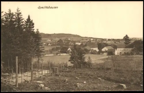 Ansichtskarte Spechtshausen-Tharandt Partie an der Stadt 1912