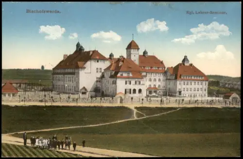 Ansichtskarte Bischofswerda Kgl. Lehrer-Seminar. 1912