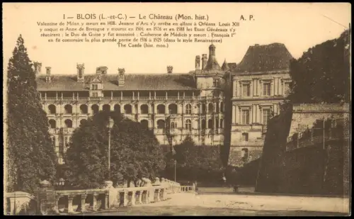 CPA Blois Le Château Schloss Château Blois 1910