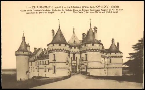 CPA Chaumont-sur-Loire Schloss Le Château 1910