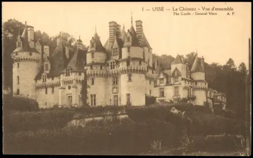 CPA Rigny-Ussé Schloss Le Château Vue d'ensemble The Castle 1910