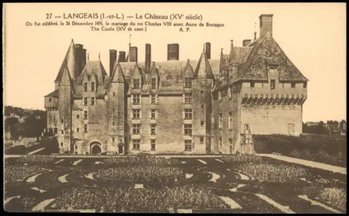 CPA Langeais Schloss Langeais Gesamtansicht, Chateau 1910