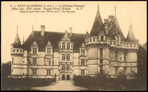 CPA Azay-le-Rideau Schloss (Chateau) 1910