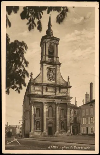 CPA Nancy Eglise de Bonsecours (Kirche) 1920