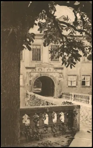 Ansichtskarte Weesenstein (Müglitz) Schloß Weesenstein - Eingang 1914
