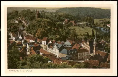 Ansichtskarte Camburg-Dornburg-Camburg Totale Straßenblick 1924