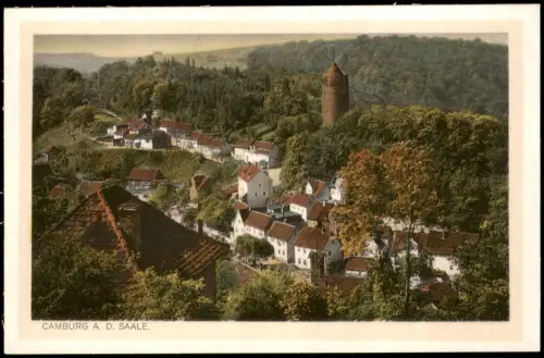 Ansichtskarte Camburg-Dornburg-Camburg Totale 1924