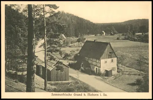 Ansichtskarte Grund-Wilsdruff Fachwerkhaus b. Mohorn 1927